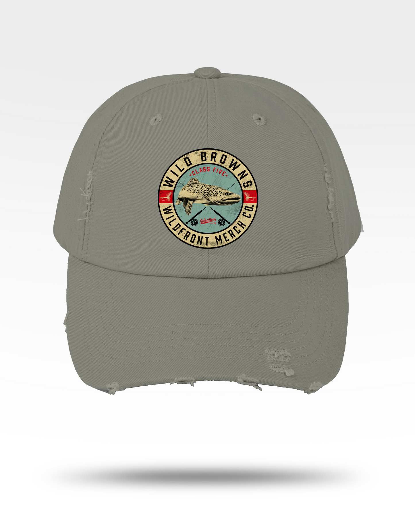 Brown Trout Unisex Distressed Cap