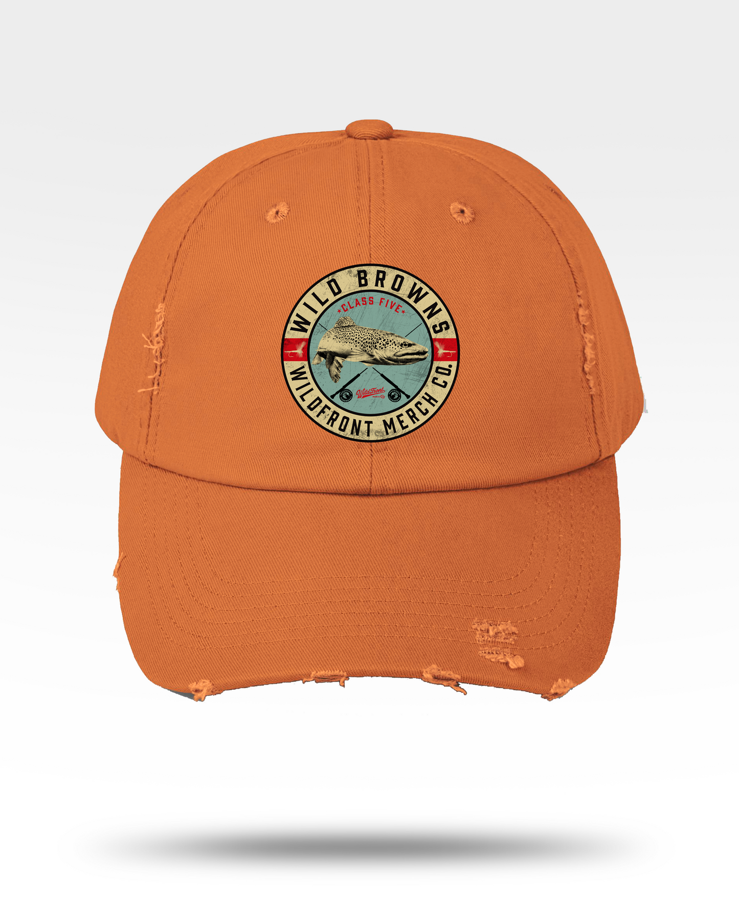 Brown Trout Unisex Distressed Cap