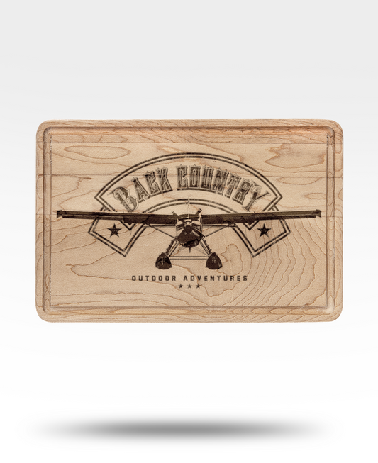 Float Plane Engraved Wooden Cutting Board