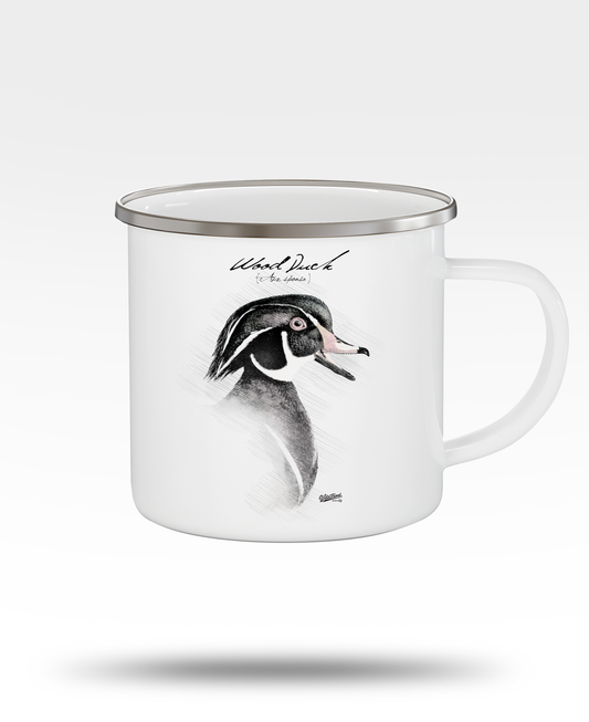 Wood Duck Enamel Camping Mug