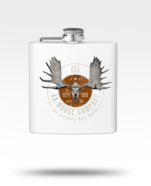 Alaska Moose Country Stainless Steel Flask