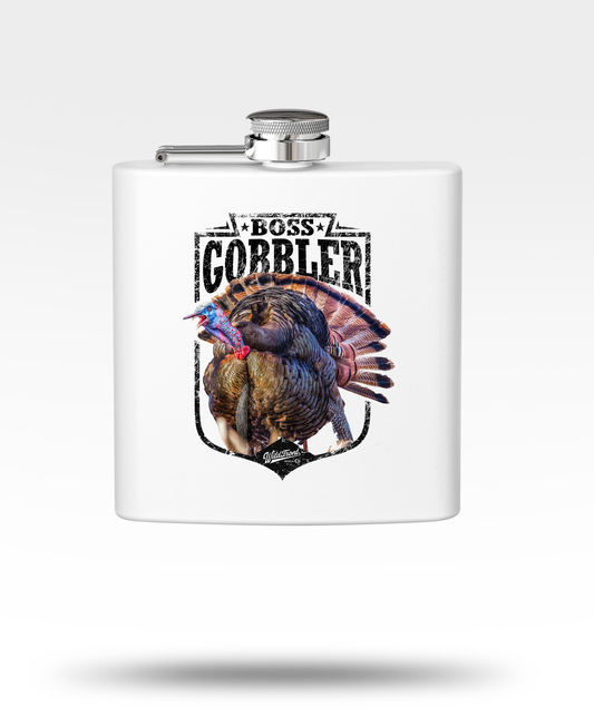 Boss Gobbler Wild Turkey Stainless Steel Flask