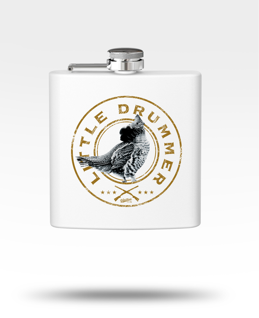 Little Drummer Ruffed Grouse Stainless Steel Flask