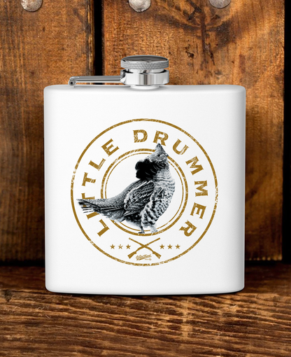 Little Drummer Ruffed Grouse Stainless Steel Flask