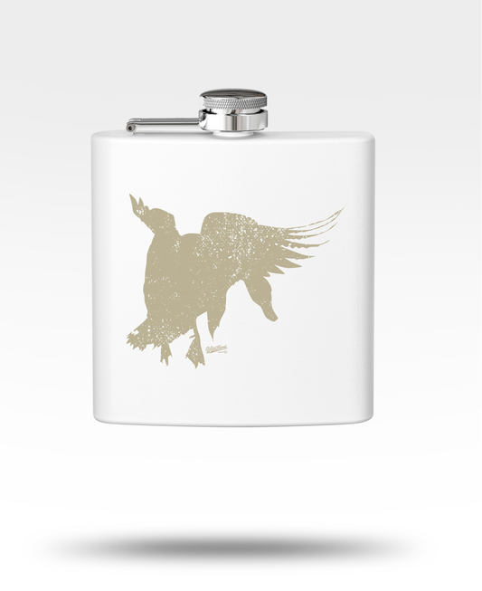 Mallard Silhouette Stainless Steel Flask