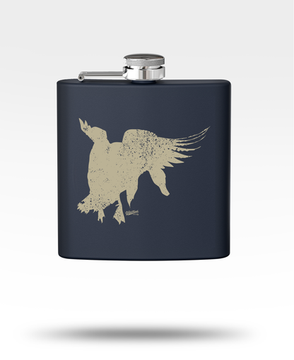 Mallard Silhouette Stainless Steel Flask