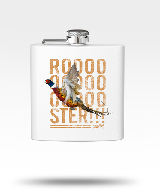 Rooooster Ring-Necked Pheasant Stainless Steel Flask