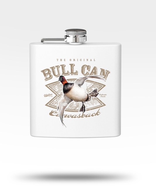Bull Can Flying Canvasback Stainless Steel Flask