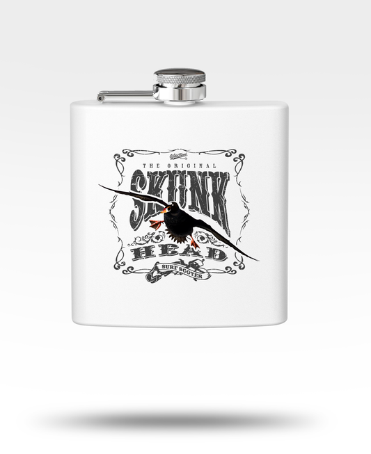 Skunk Head Flying Surf Scoter Stainless Steel Flask