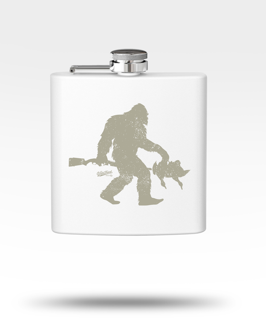 Bigfoot With Mallards Stainless Steel Flask