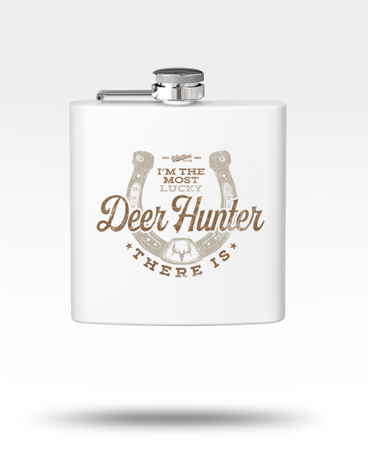 Lucky Deer Hunter Stainless Steel Flask