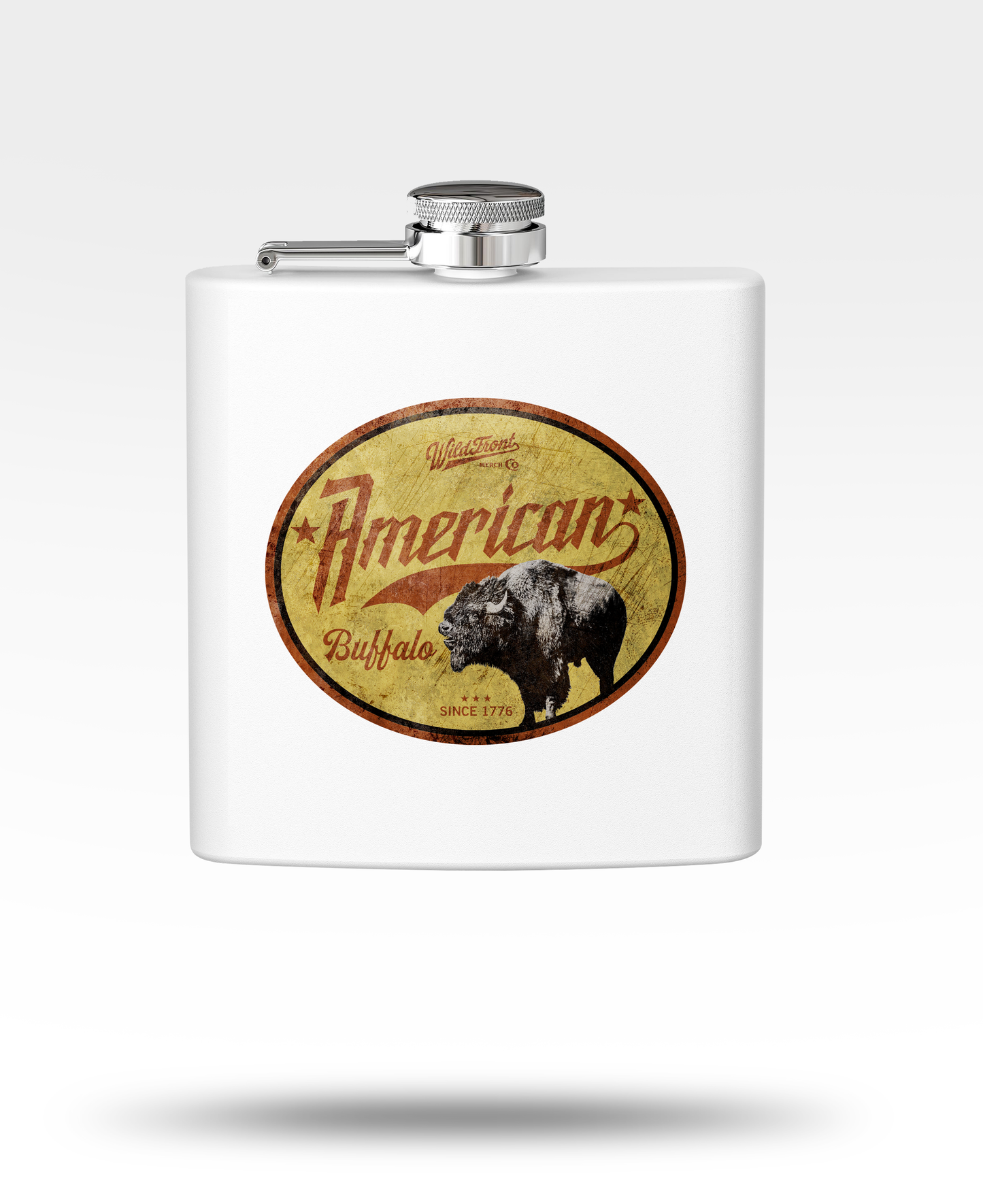 American Buffalo Stainless Steel Flask