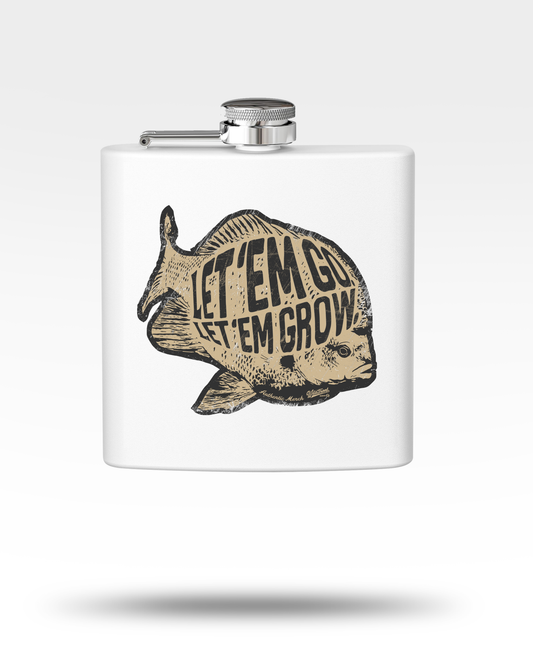 Let'Em Grow Stainless Steel Flask