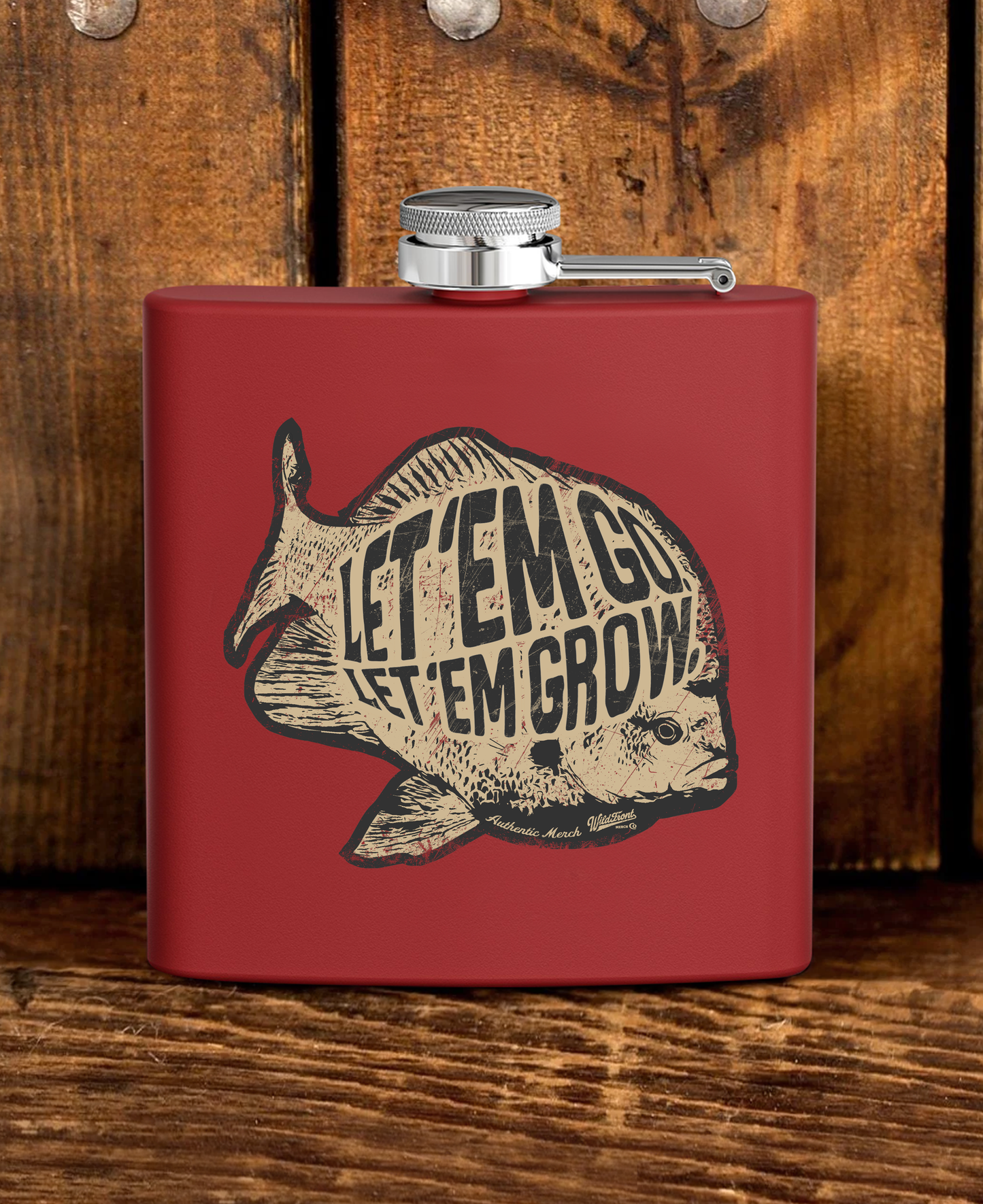 Let'Em Grow Stainless Steel Flask