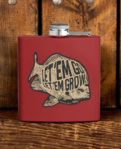 Let'Em Grow Stainless Steel Flask