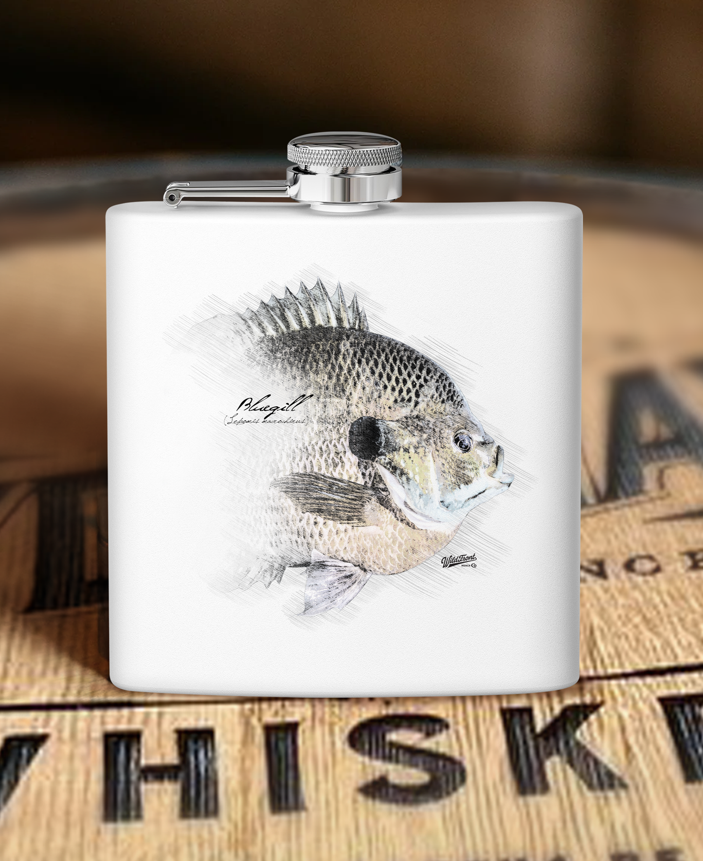 Blue Gill Stainless Steel Flask