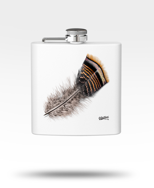 Turkey Feather Stainless Steel Flask