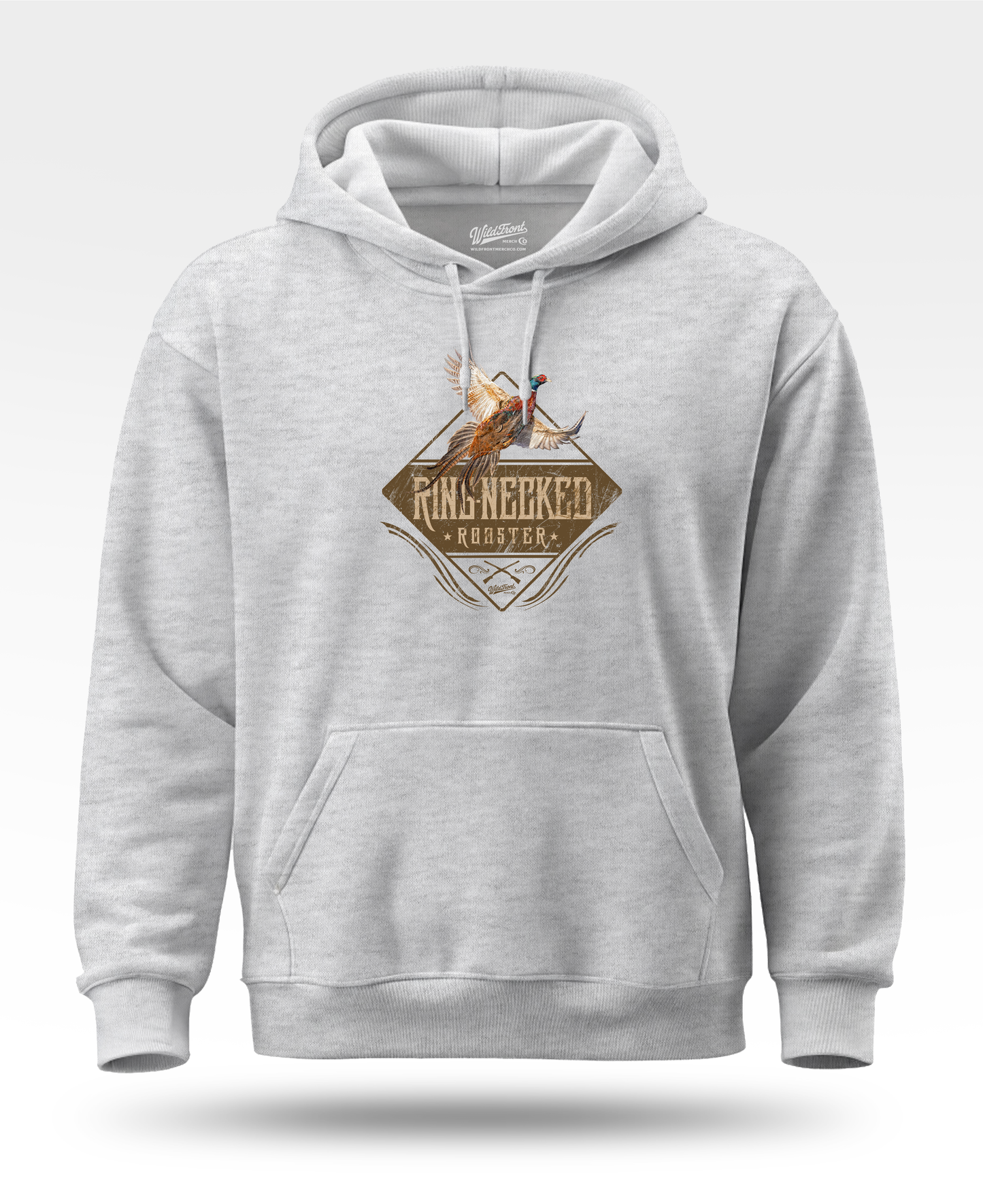 Ring-Necked Rooster Flying Pheasant Hoodie