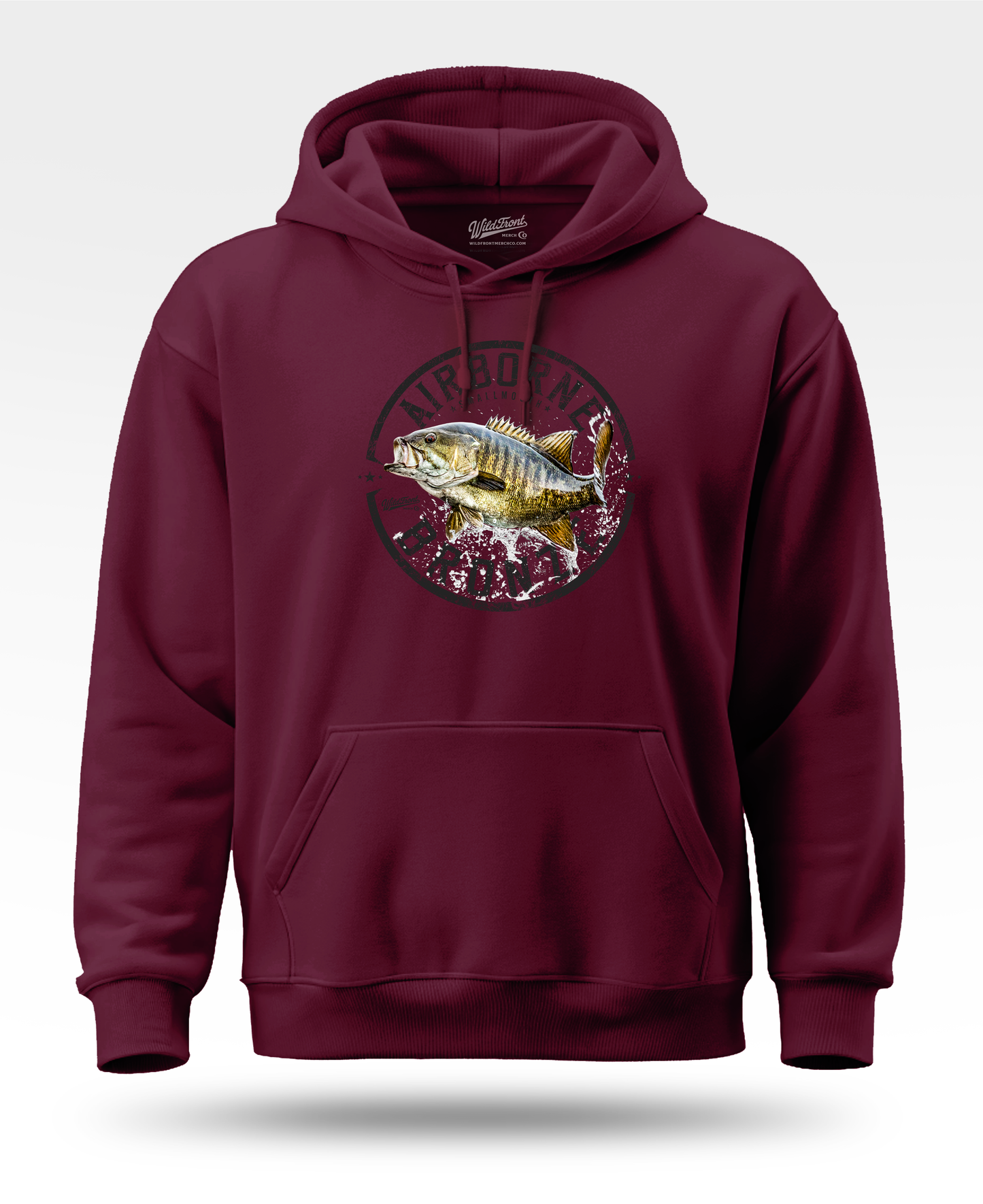 Airborne Bronze Smallmouth Bass Hoodie
