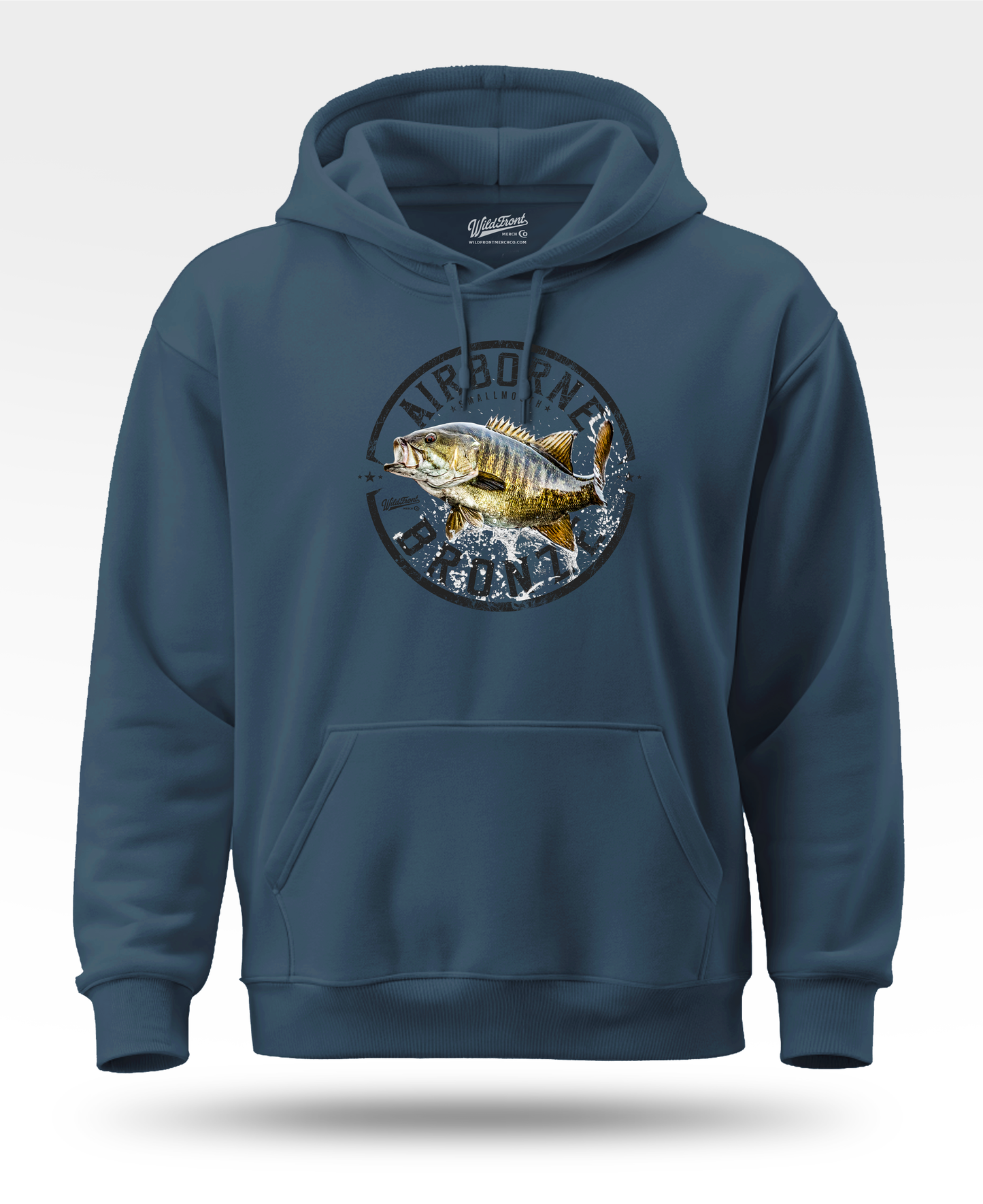Airborne Bronze Smallmouth Bass Hoodie