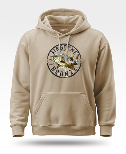 Airborne Bronze Smallmouth Bass Hoodie
