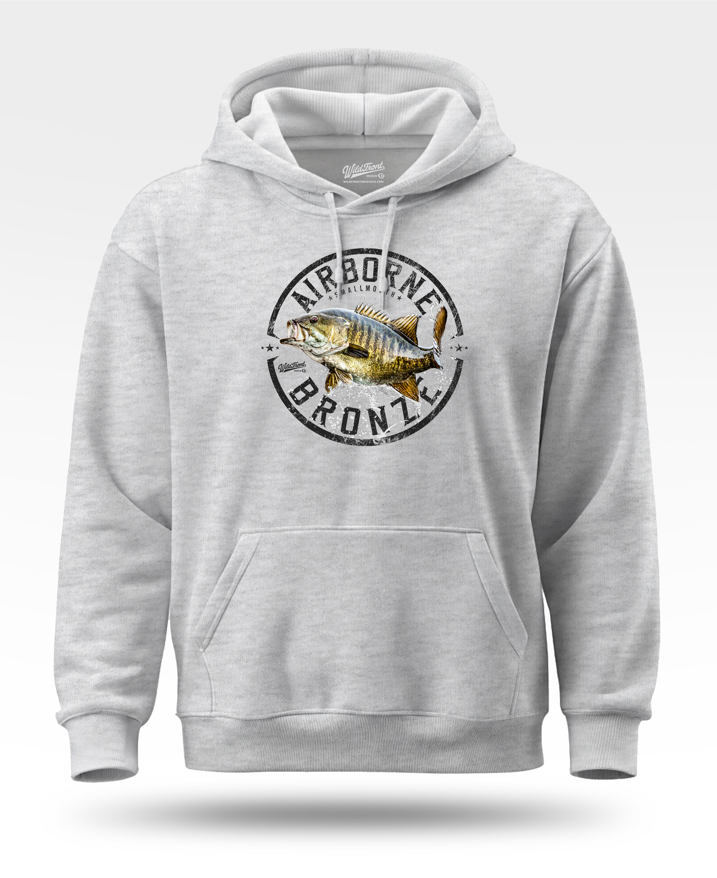 Airborne Bronze Smallmouth Bass Hoodie