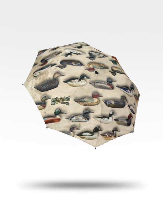Vintage Decoys Semi-Automatic Foldable Umbrella