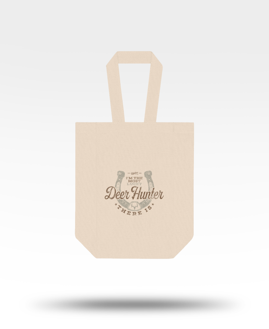 Lucky Deer Hunter Double Wine Tote Bag