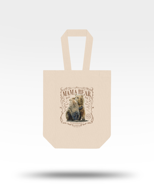 Mama Bear Double Wine Tote Bag