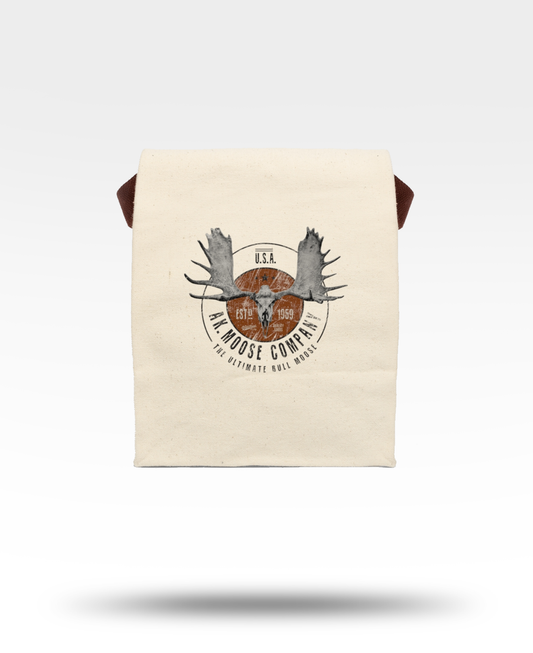 AK Moose Company Canvas Lunch Bag With Strap