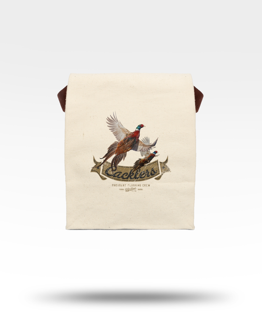 Cacklers Flushing Pheasants Canvas Lunch Bag With Strap