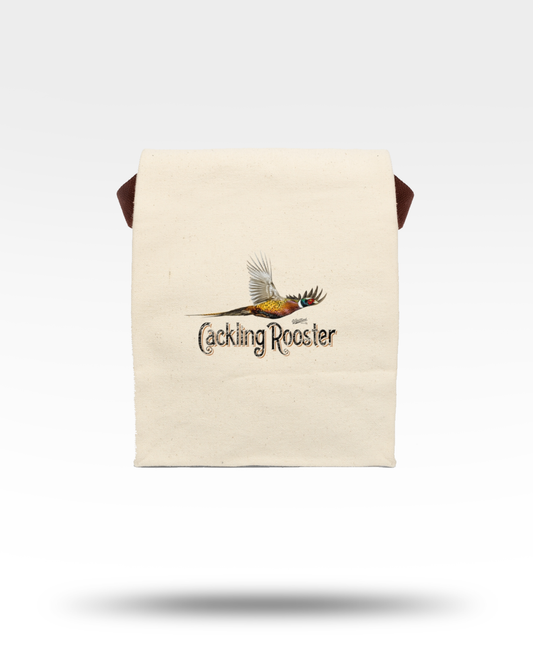 Cackling Rooster Canvas Lunch Bag With Strap