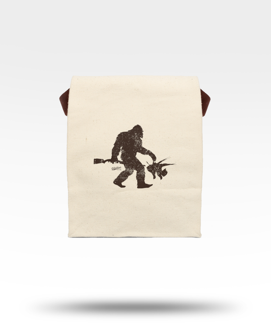 Bigfoot With Pheasants Canvas Lunch Bag With Strap