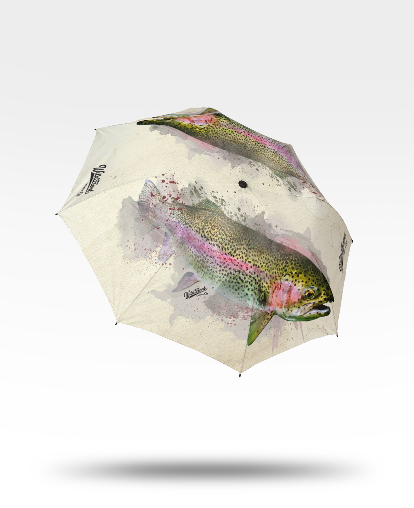 Rainbow Trout Semi-Automatic Foldable Umbrella
