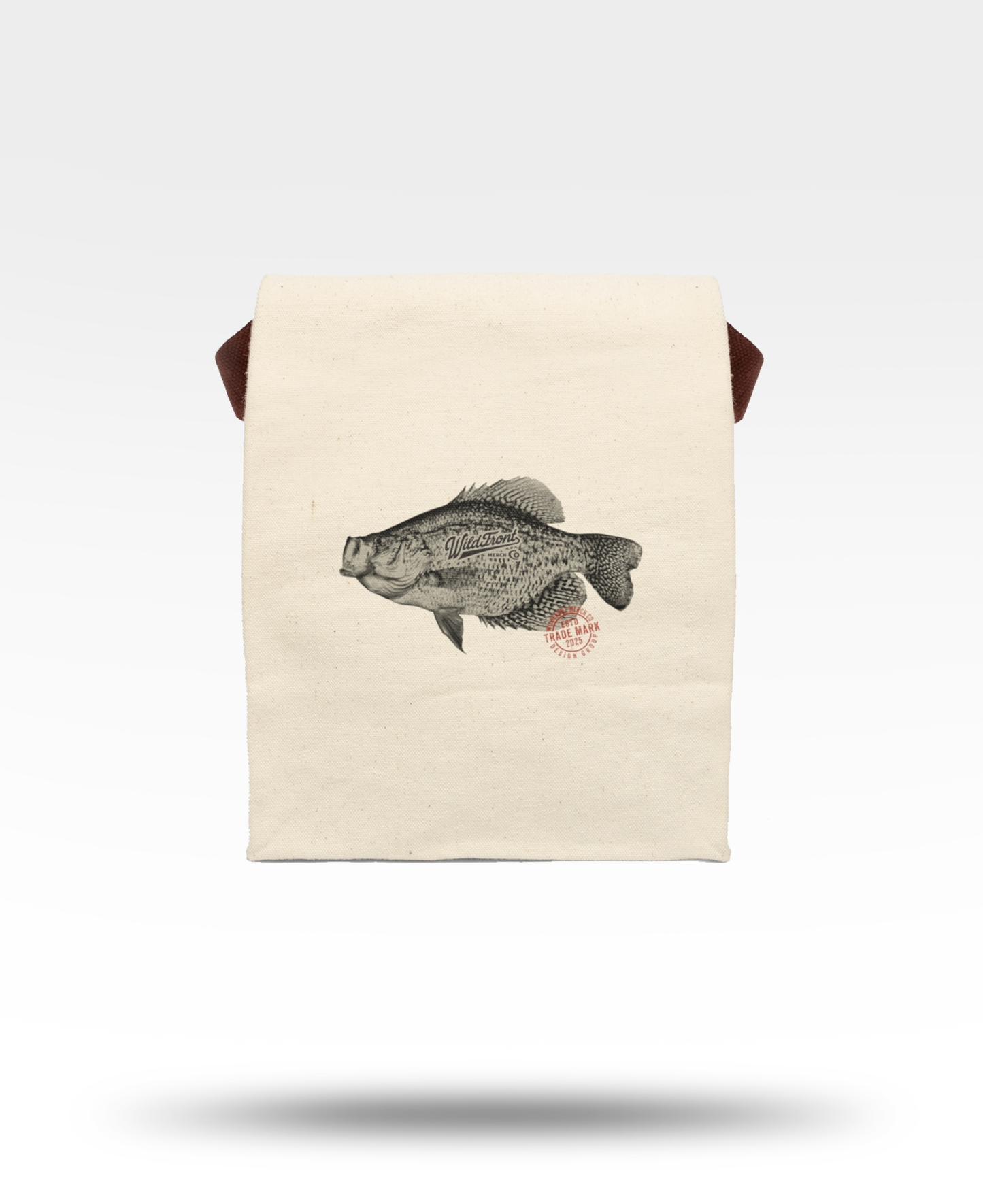 Crappie Canvas Lunch Bag With Strap