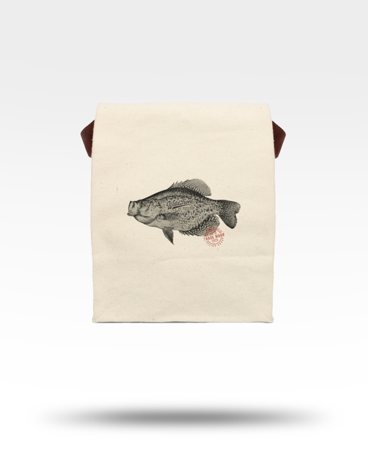 Crappie Canvas Lunch Bag With Strap