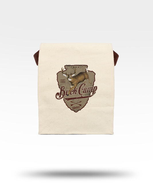 Buck Camp Canvas Lunch Bag With Strap
