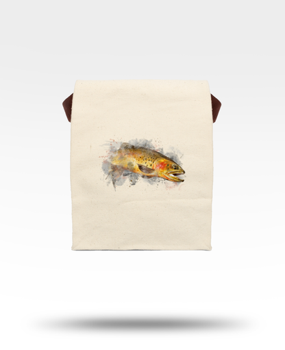 Cutthroat Trout Canvas Lunch Bag With Strap