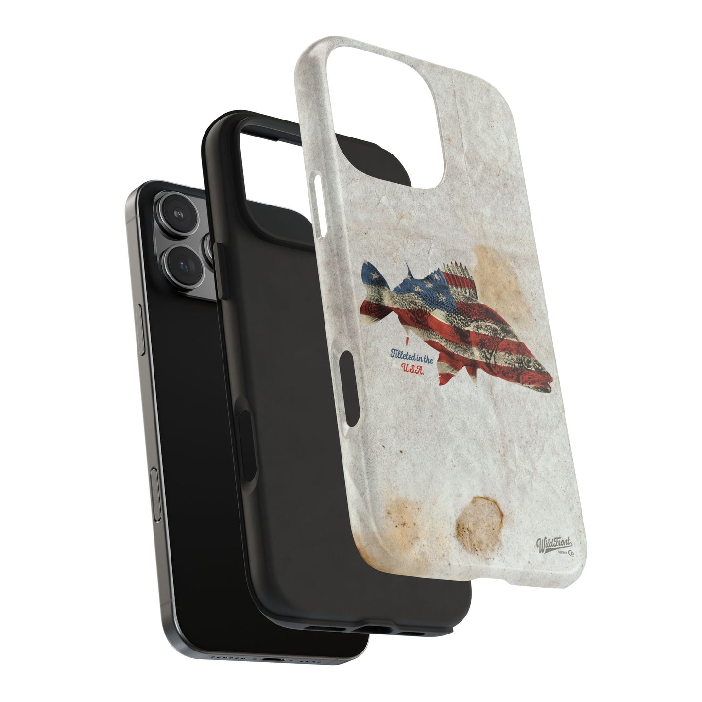 Walleye Filleted In The USA Tough Phone Cases