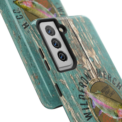 Vintage Rainbow Trout-Tough Phone Case