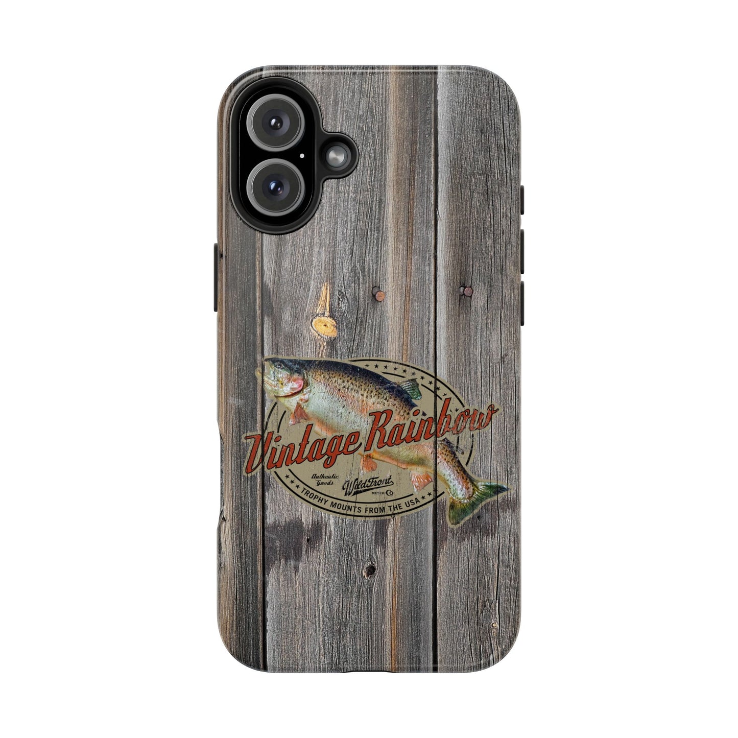 Vintage Rainbow Trout Tough Phone Cases