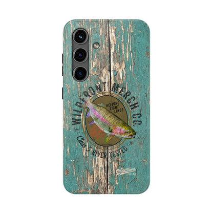 Vintage Rainbow Trout-Tough Phone Case