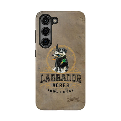 Black labrador-Tough Phone Cases