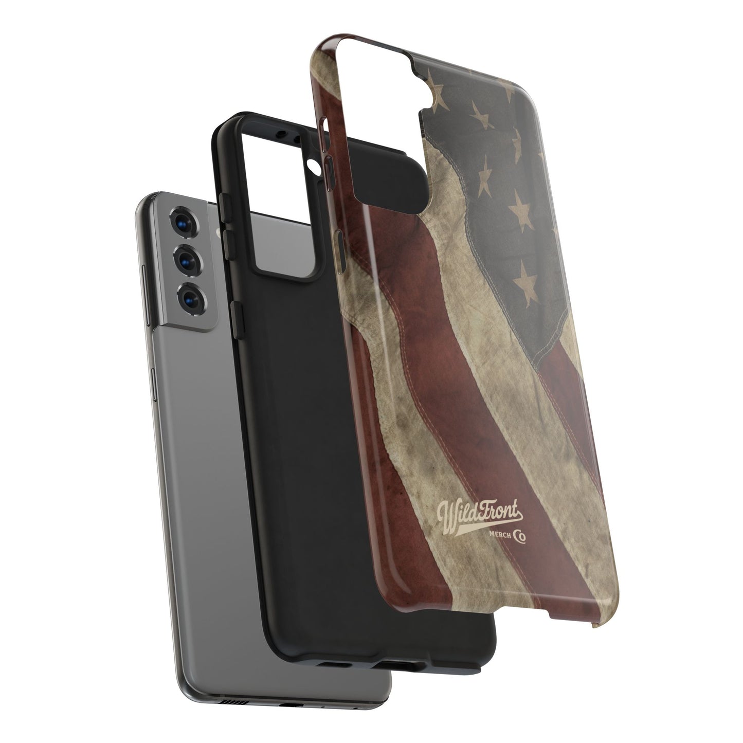 Vintage American Flag-Tough Phone Case