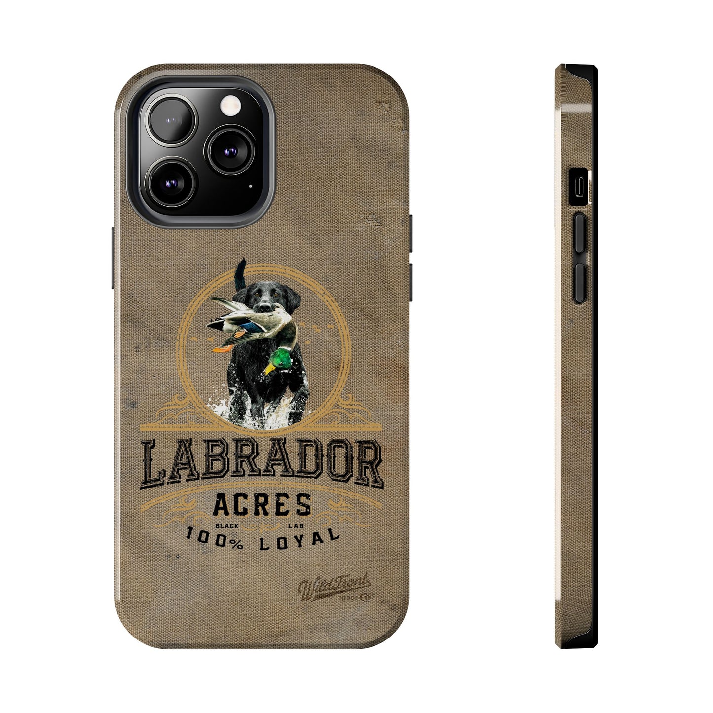 Black labrador-Tough Phone Cases