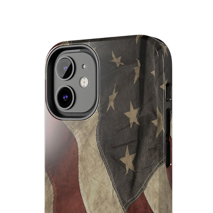 Vintage American Flag-Tough Phone Case