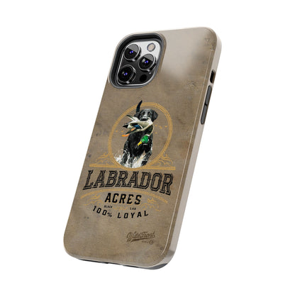 Black labrador-Tough Phone Cases