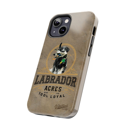 Black labrador-Tough Phone Cases