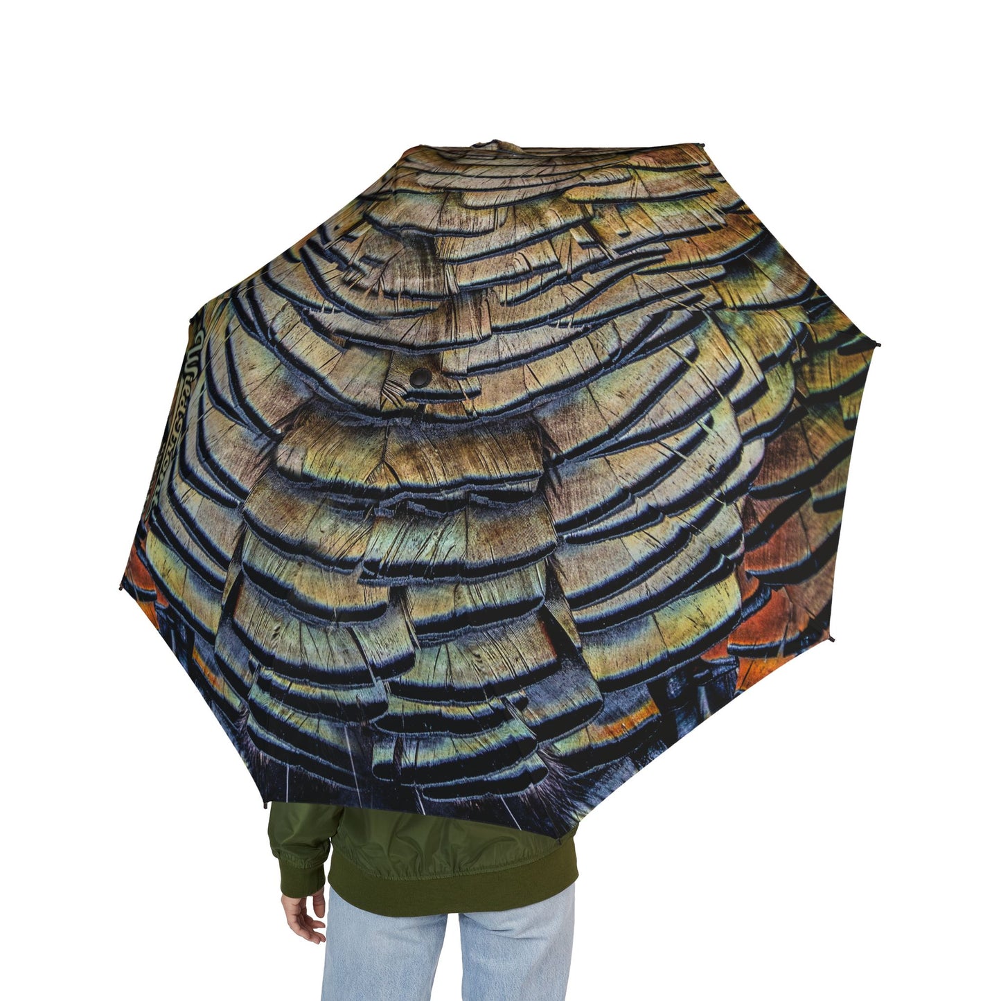 Turkey Feathers Foldable Umbrella