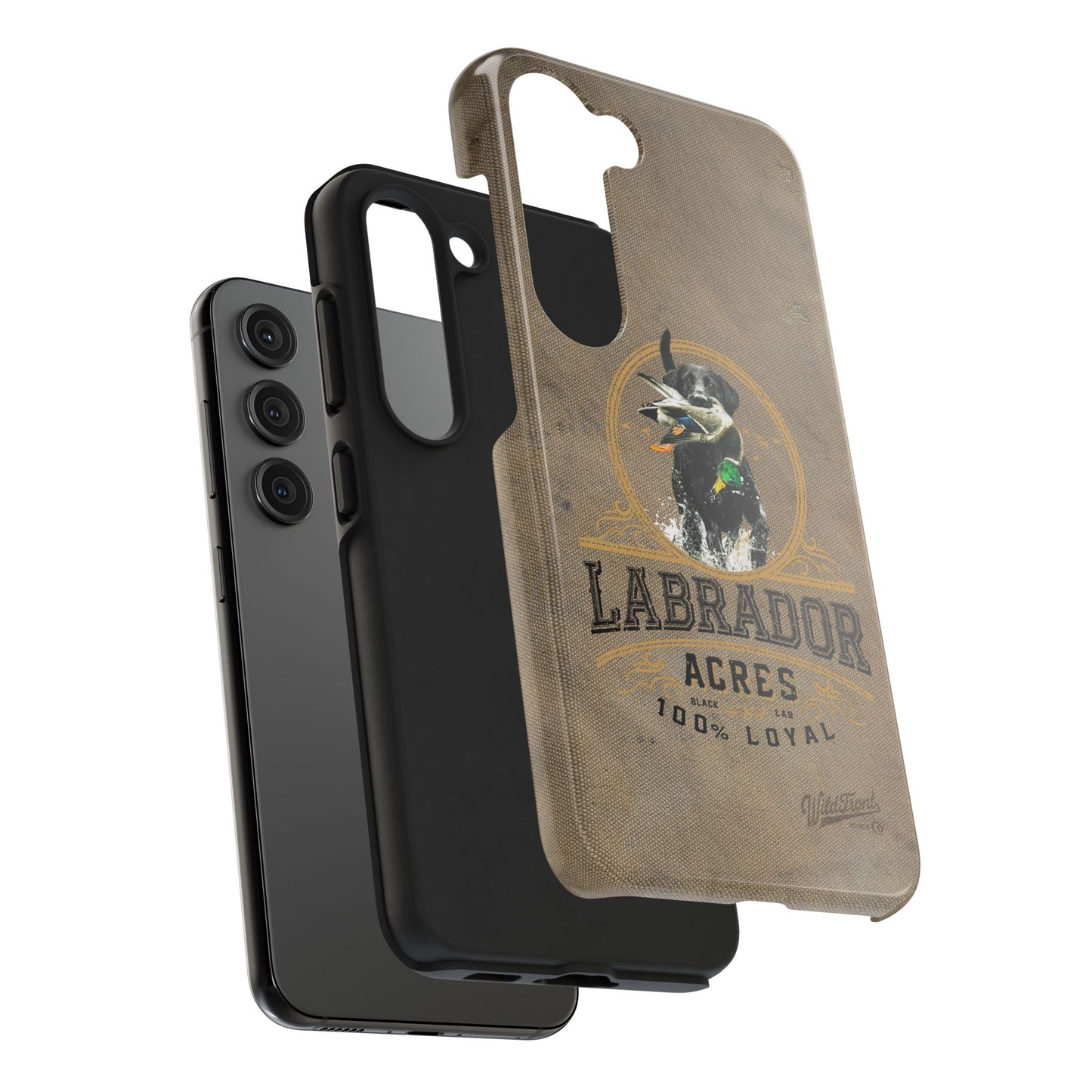 Black labrador-Tough Phone Cases